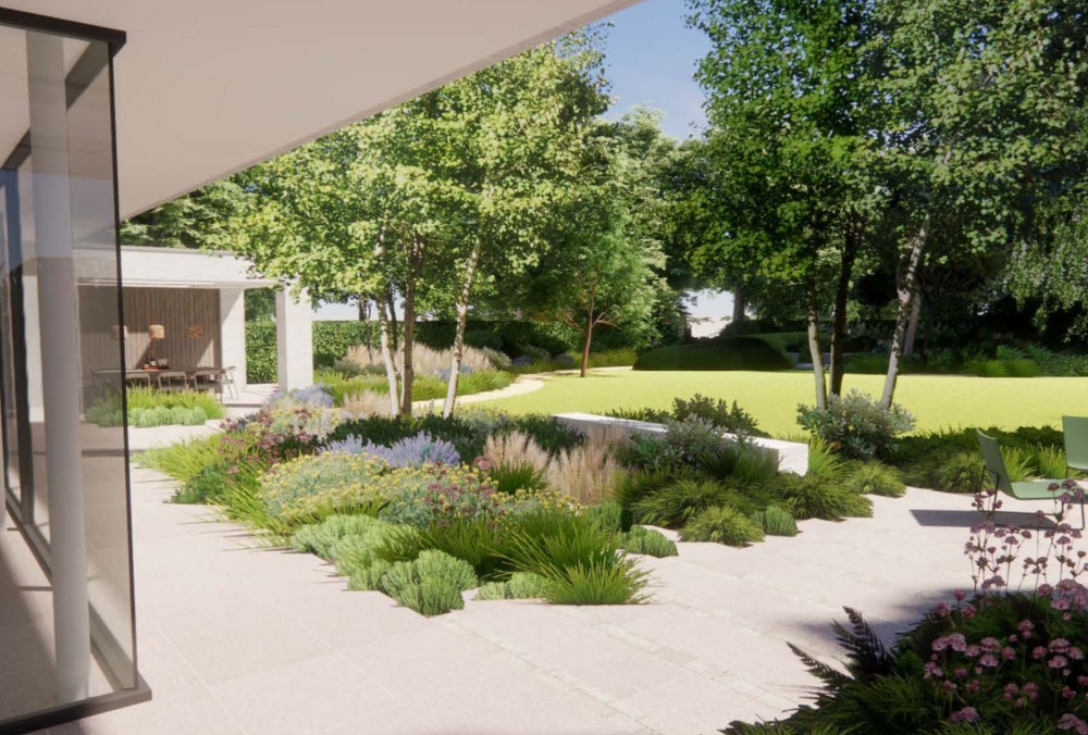 Modern Home with Curated Garden