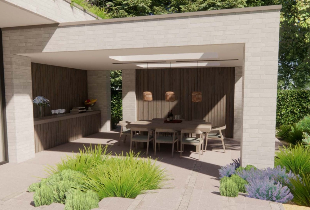 Modern Home with Curated Garden